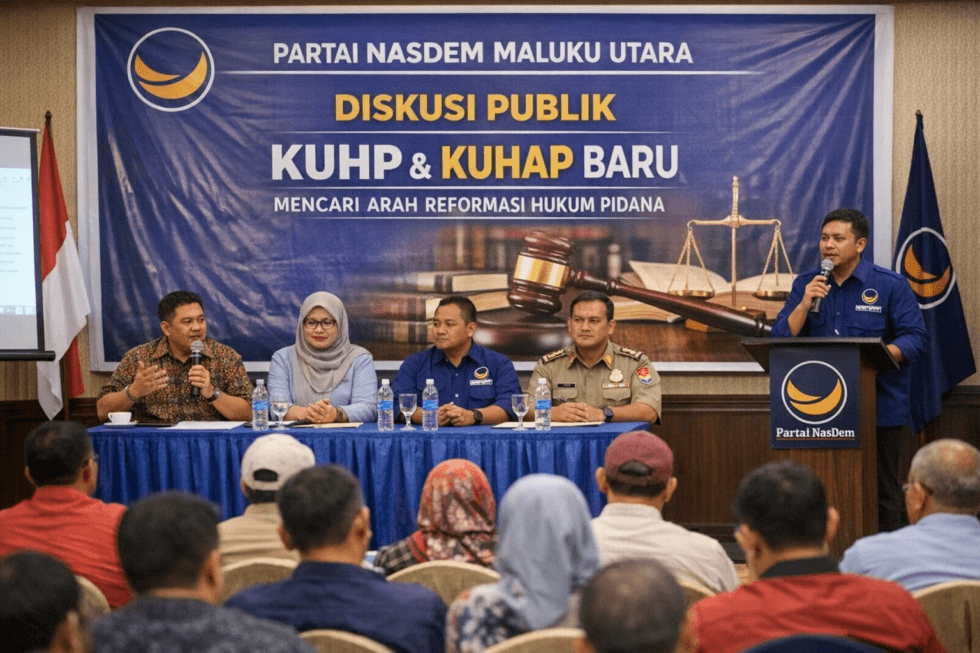nasdem malut diskusi kuhp kuhap
